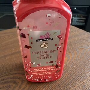 NEW Bath & Body Works PEPPERMINT BARK TRUFFLE Foaming Hand Soap MILKBAR, 8.75 OZ